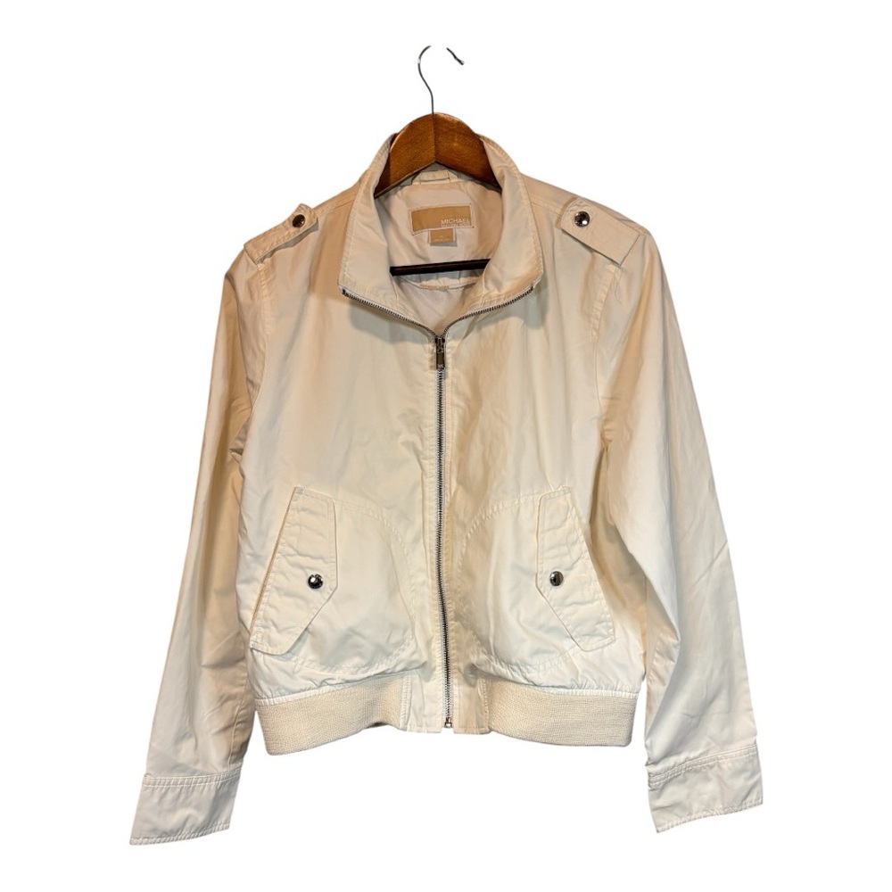 ✨Michael Kors Cream Bomber Jacket